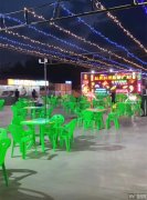 完成人民路西环路交口1850平烧烤广场