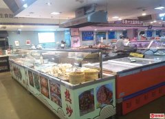 完成衡百国际负一超市配餐档口